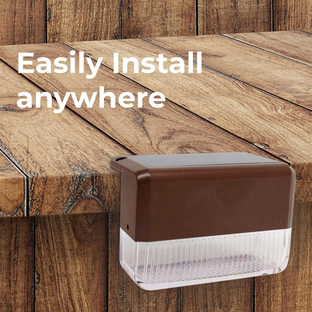 Solar Stair Lights : Auto Light Up In The Dark