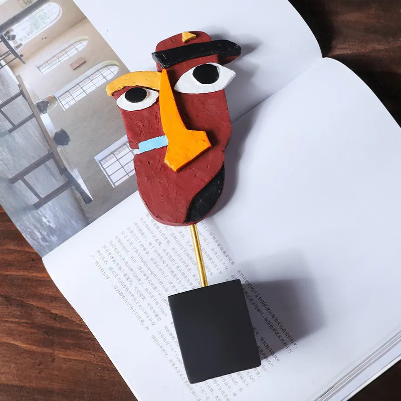 Modern Handcrafted African Art Resin Accents