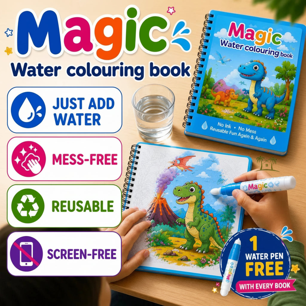 AquaMagic™ Reusable Water Coloring Book for Kids