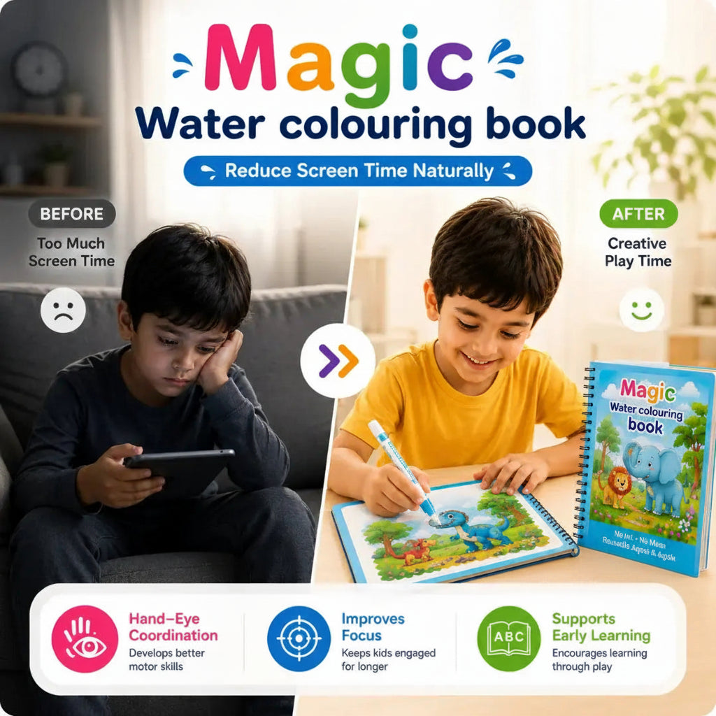 AquaMagic™ Reusable Water Coloring Book for Kids