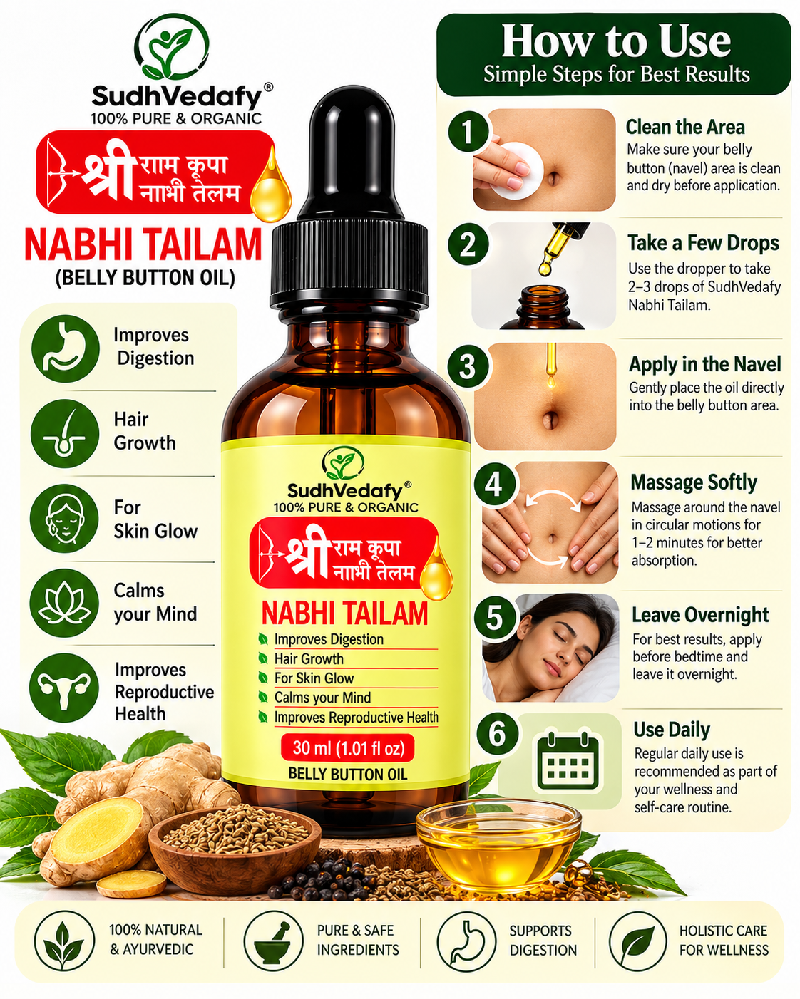 Sri Ram Kirpa Nabhi Tailam(Pack of 2)